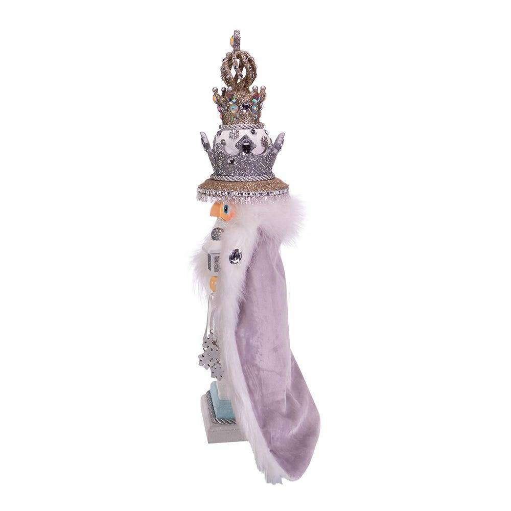 Kurt Adler 18-Inch Hollywood White Fur King Nutcracker