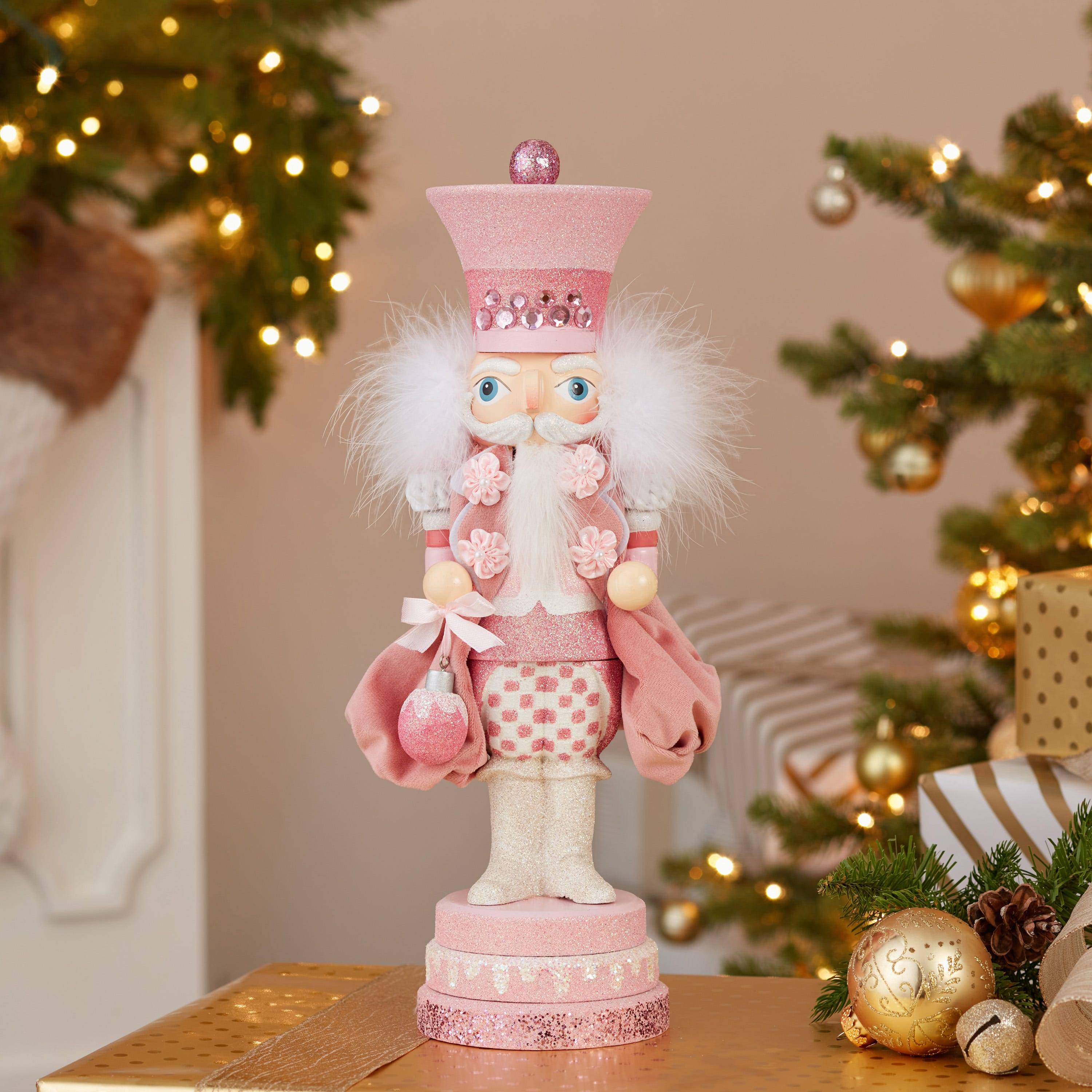 Kurt Adler 15-Inch Hollywood Pink Sweet Soldier Nutcracker