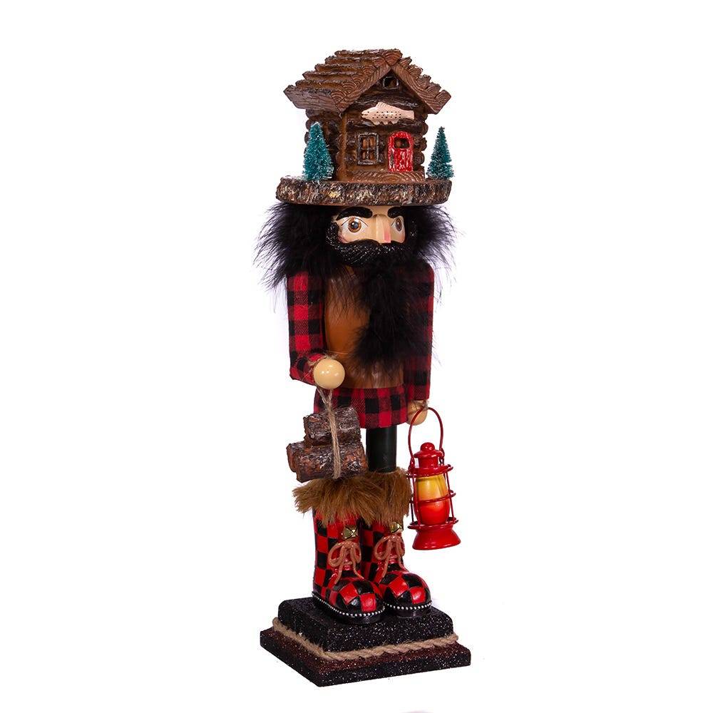 Kurt Adler 18-Inch Hollywood Lodge Nutcracker with Cabin Hat