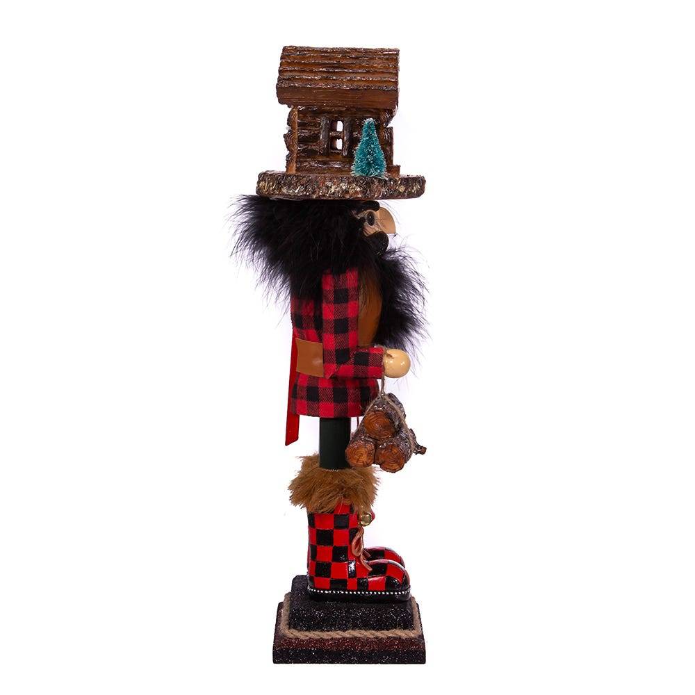 Kurt Adler 18-Inch Hollywood Lodge Nutcracker with Cabin Hat