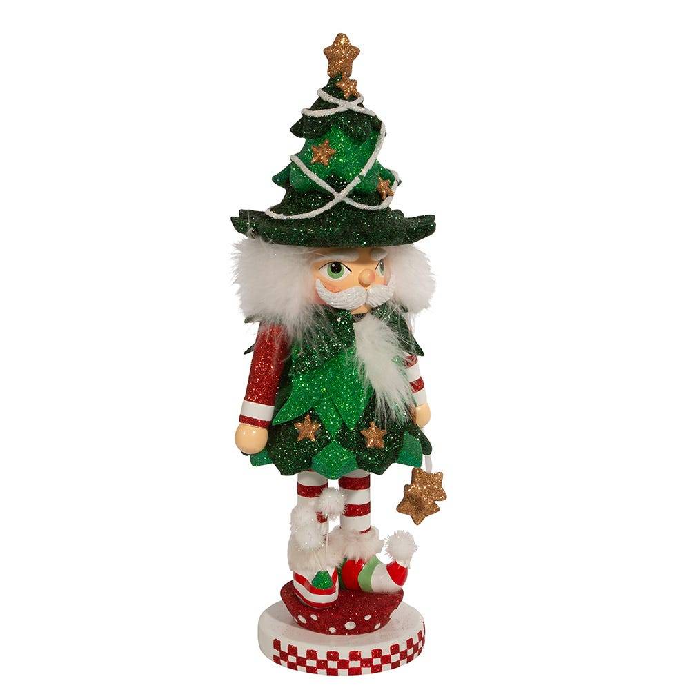 Kurt Adler 12.5-Inch Hollywood Jolly Tree Christmas Hat Nutcracker