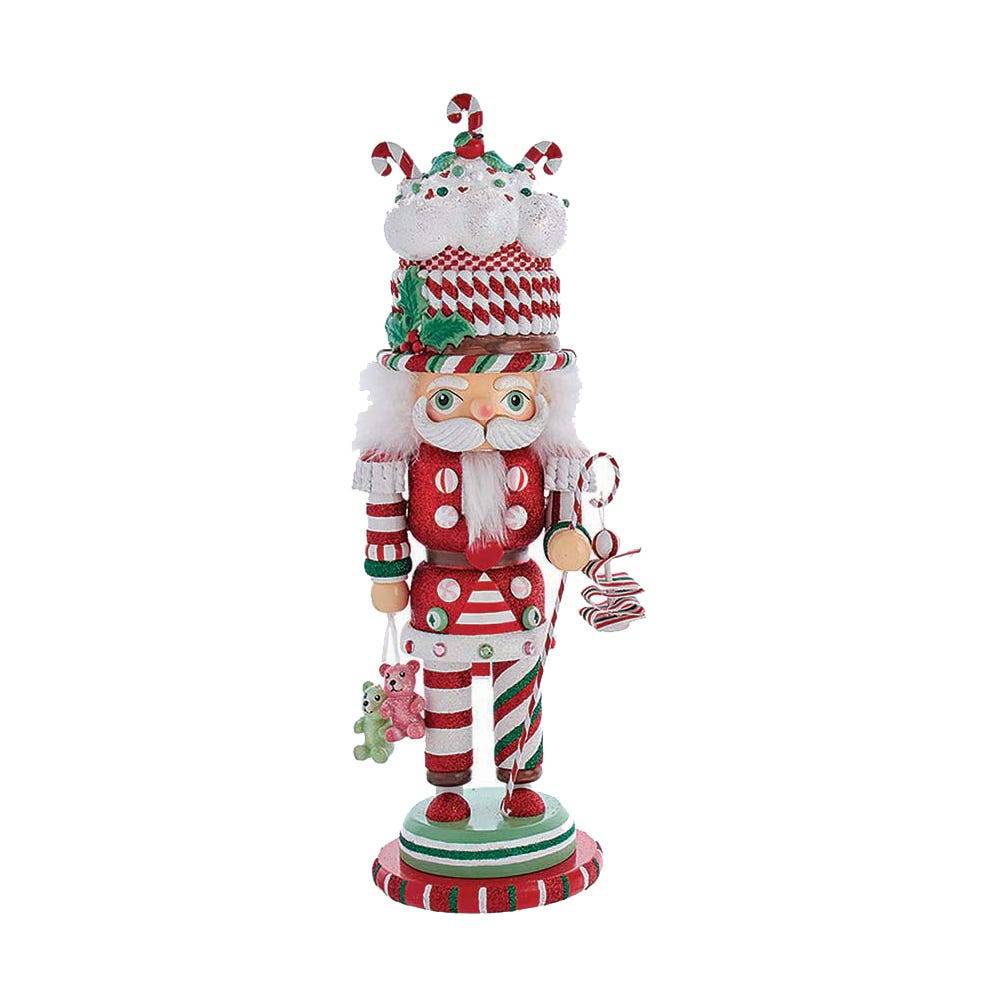 Kurt Adler 18-Inch Hollywood Nutcrackers Cake and Candy Cane Hat Nutcracker