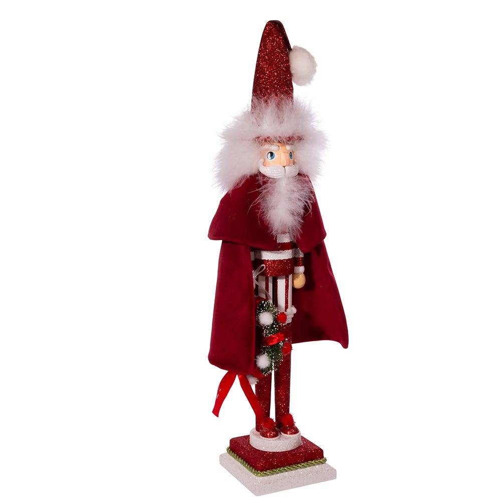 Kurt Adler 20-Inch Hollywood Red Skinny Nutcracker with Wreath