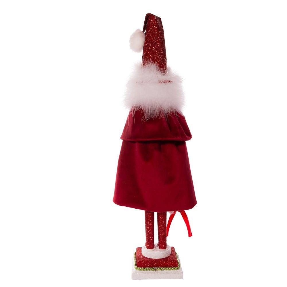 Kurt Adler 20-Inch Hollywood Red Skinny Nutcracker with Wreath