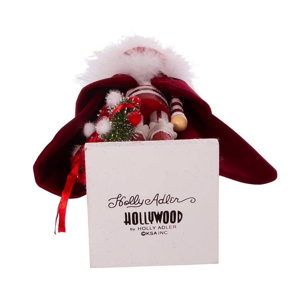 Kurt Adler 20-Inch Hollywood Red Skinny Nutcracker with Wreath