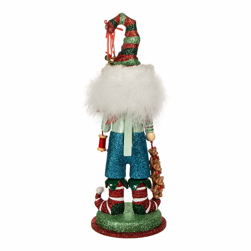 Kurt Adler 15-Inch Hollywood Elf with Teddy Bear Nutcracker