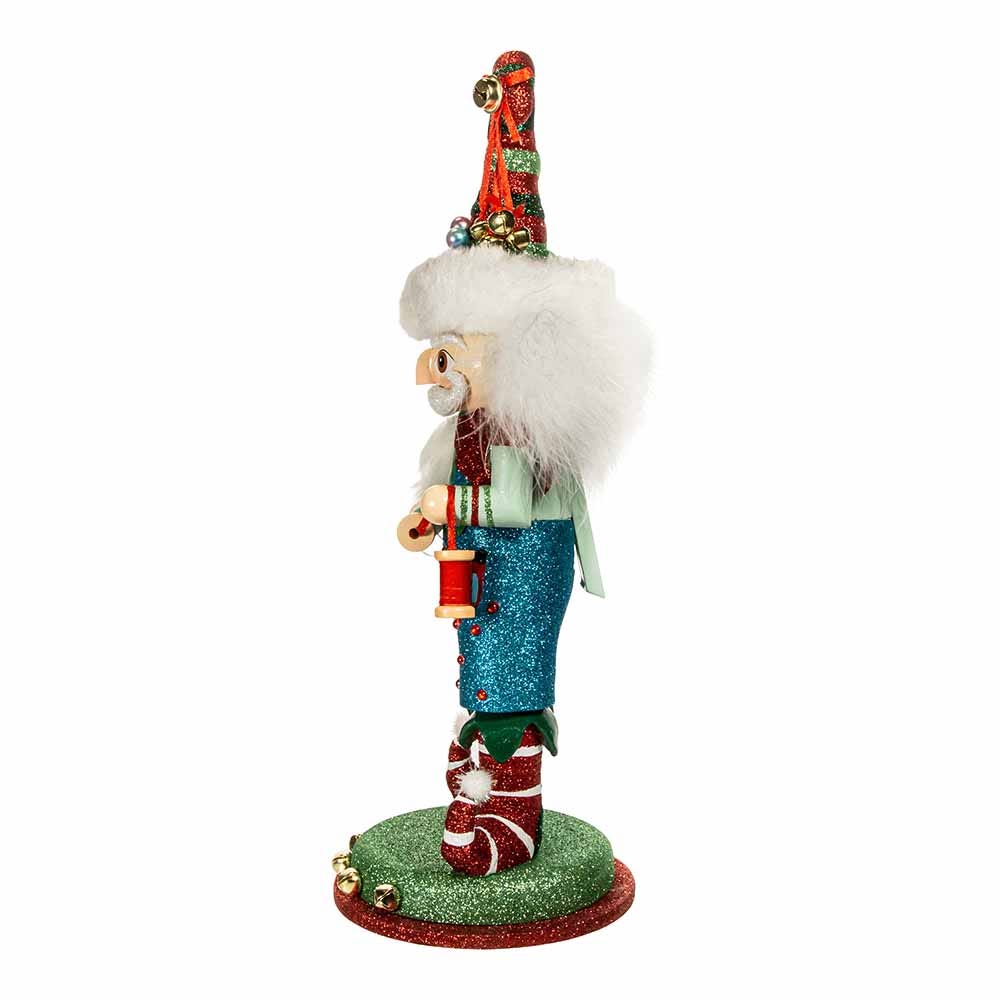 Kurt Adler 15-Inch Hollywood Elf with Teddy Bear Nutcracker