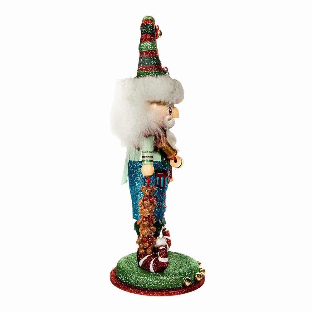 Kurt Adler 15-Inch Hollywood Elf with Teddy Bear Nutcracker