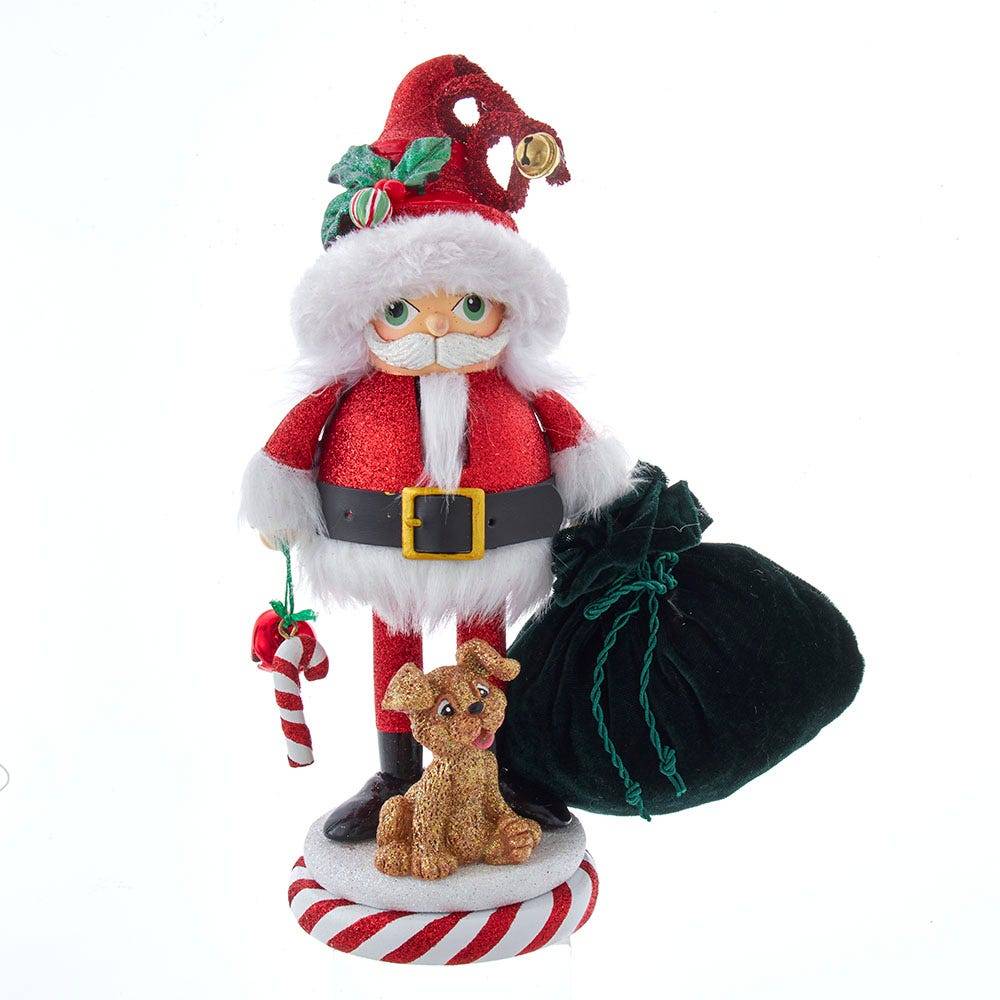 Kurt Adler 12-Inch Hollywood Santa and Pup Nutcracker