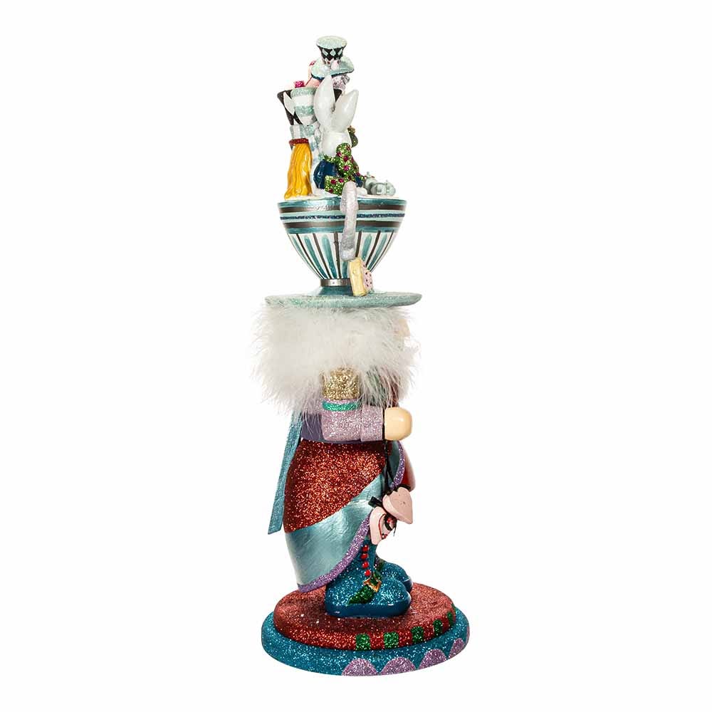 Kurt Adler 18-Inch Hollywood Alice Teacup Hat Nutcracker