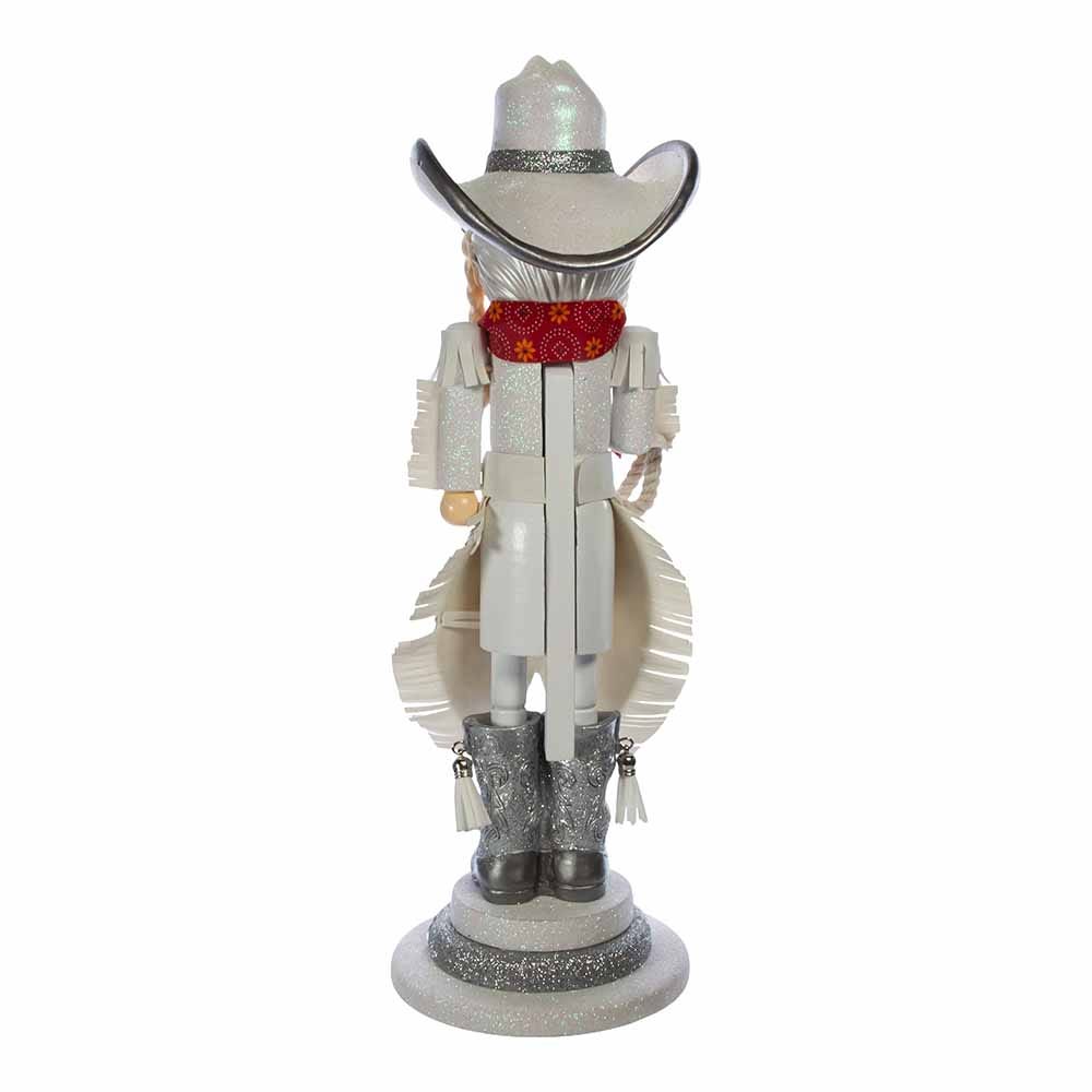 Kurt Adler 18-Inch Hollywood Rhinestone Cowgirl Nutcracker