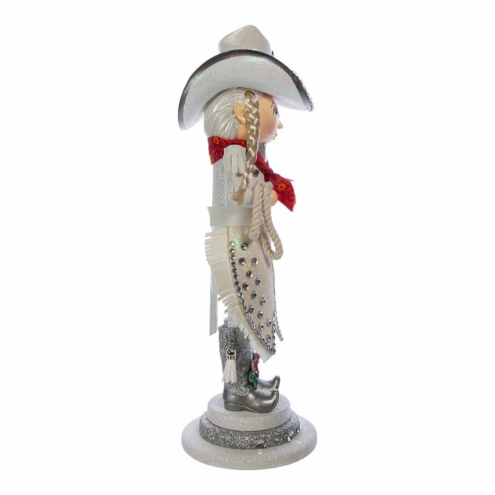 Kurt Adler 18-Inch Hollywood Rhinestone Cowgirl Nutcracker