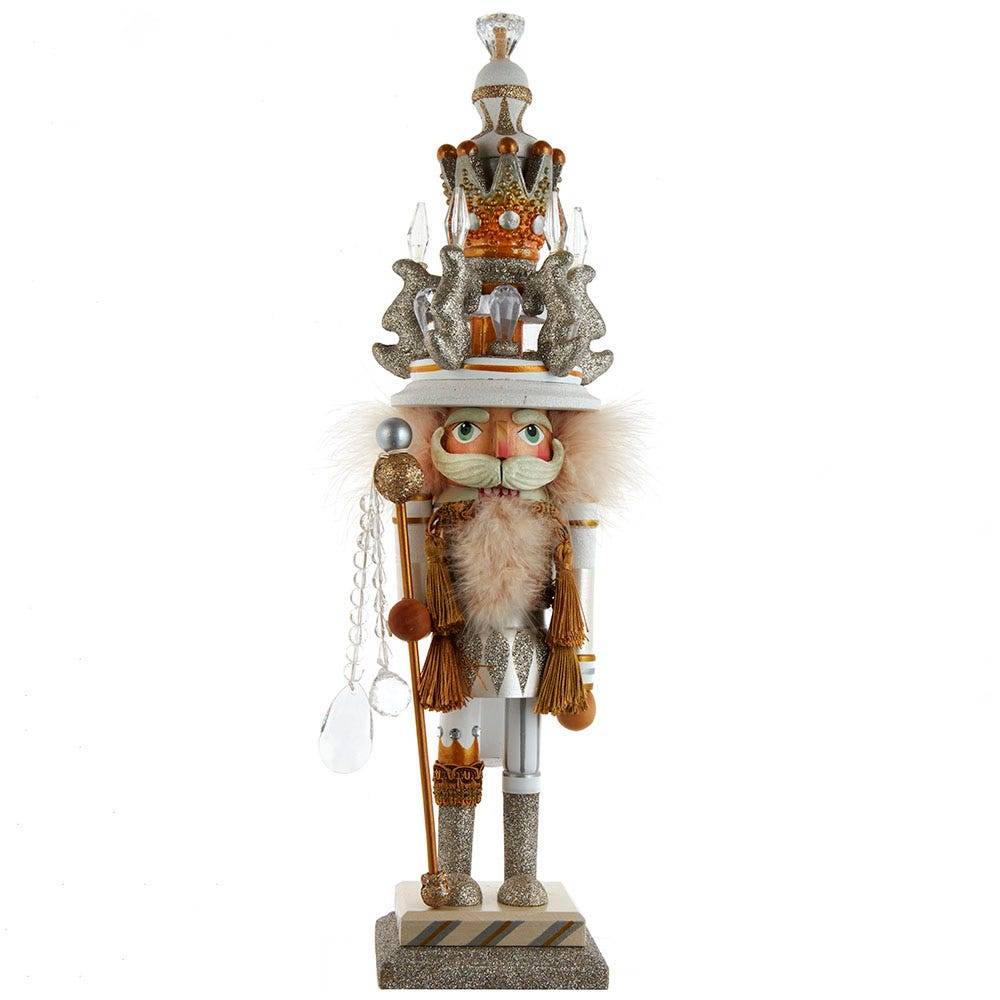 Kurt Adler 19-Inch Hollywood White and Gold King Nutcracker