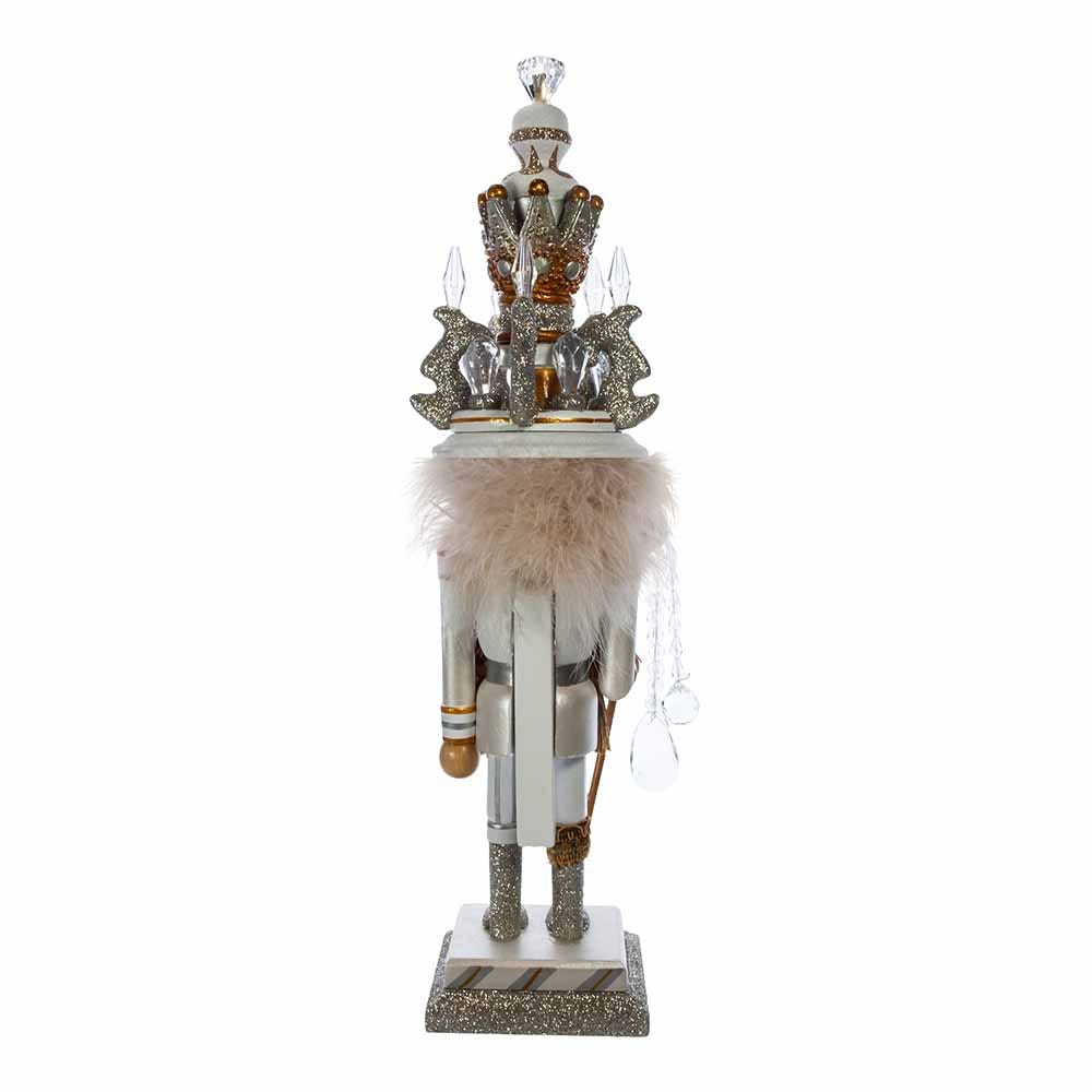 Kurt Adler 19-Inch Hollywood White and Gold King Nutcracker