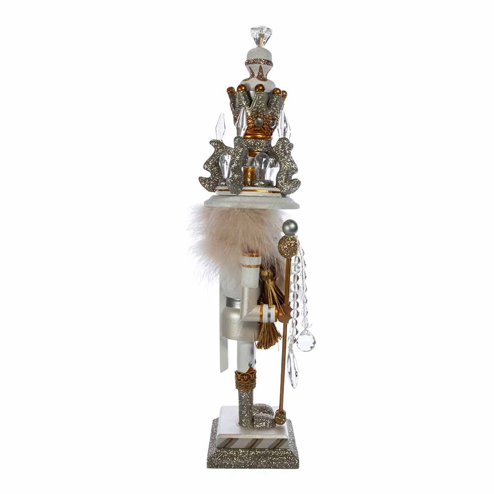 Kurt Adler 19-Inch Hollywood White and Gold King Nutcracker