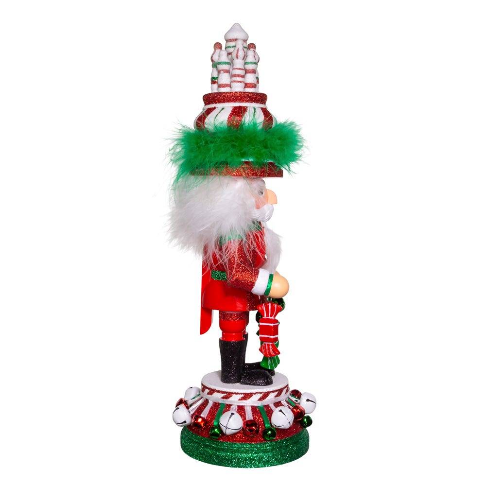 Kurt Adler 15-Inch Hollywood Nutcrackers Red, White and Green Candy Tower Hat Nutcracker