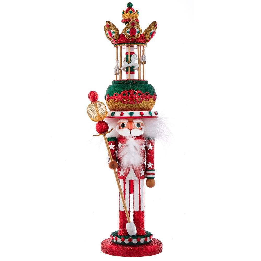 Kurt Adler 18-Inch Carousel Hat Musical Nutcracker