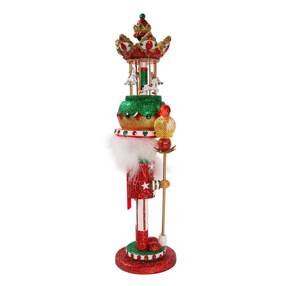 Kurt Adler 18-Inch Carousel Hat Musical Nutcracker