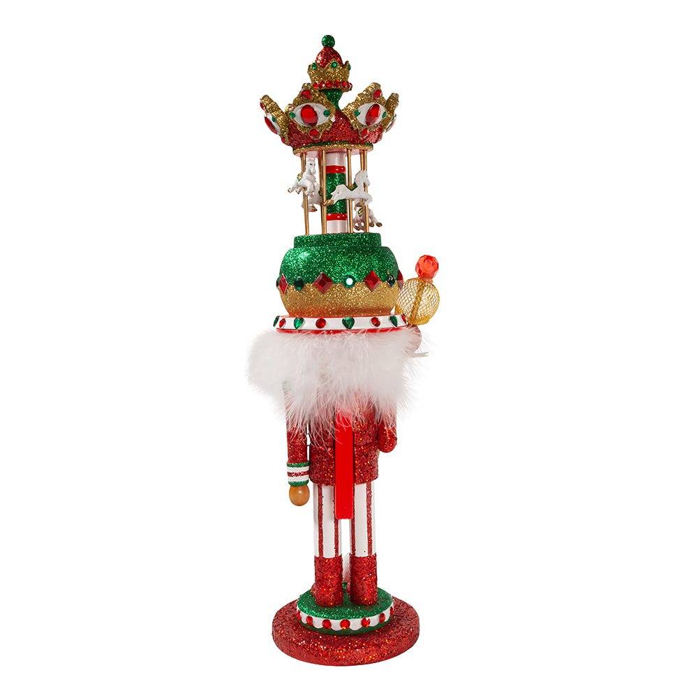 Kurt Adler 18-Inch Carousel Hat Musical Nutcracker