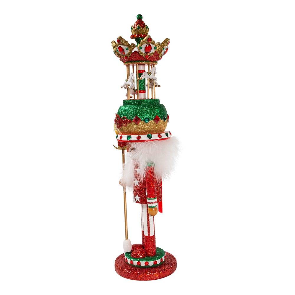 Kurt Adler 18-Inch Carousel Hat Musical Nutcracker