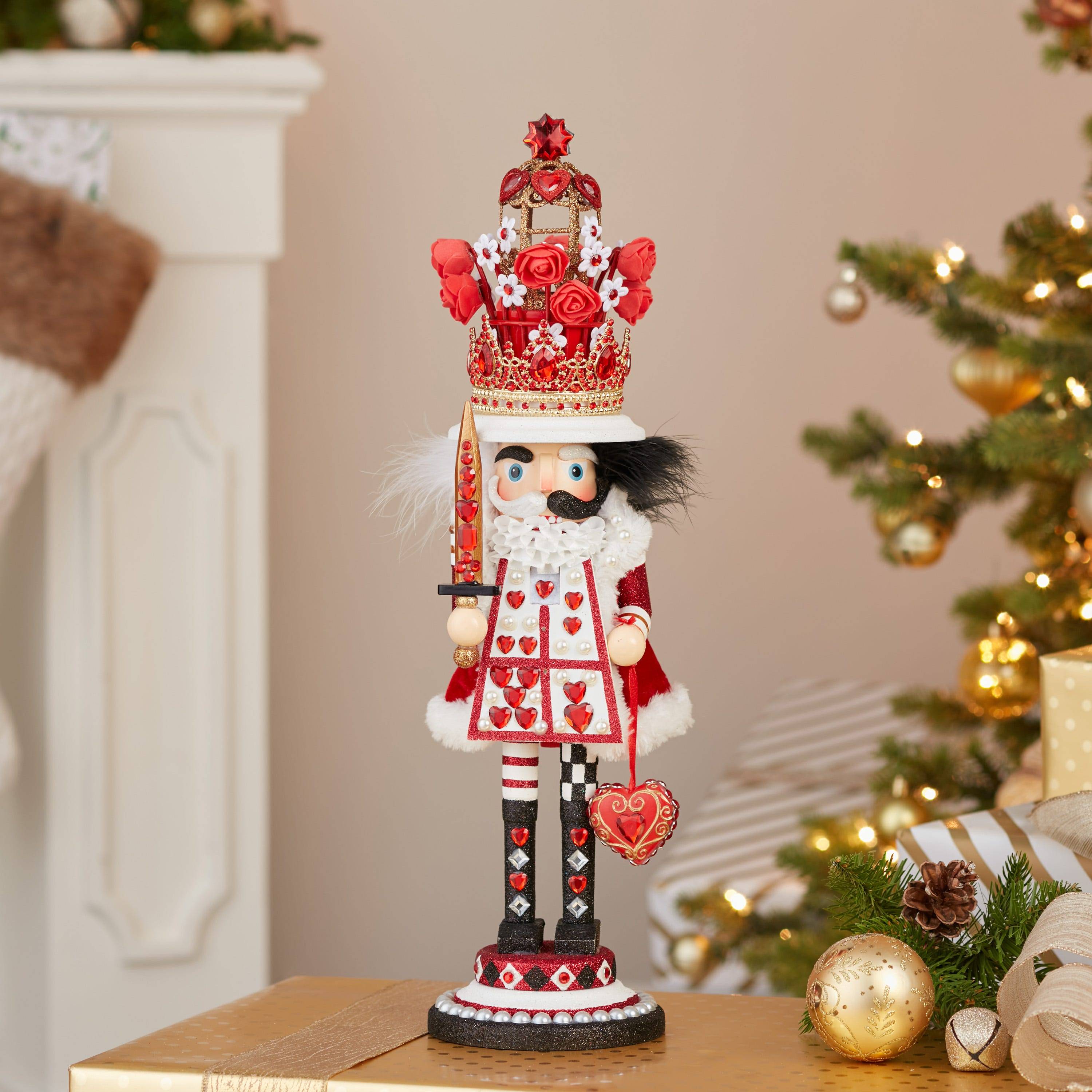 Kurt Adler 18-Inch Hollywood King of Hearts Nutcracker