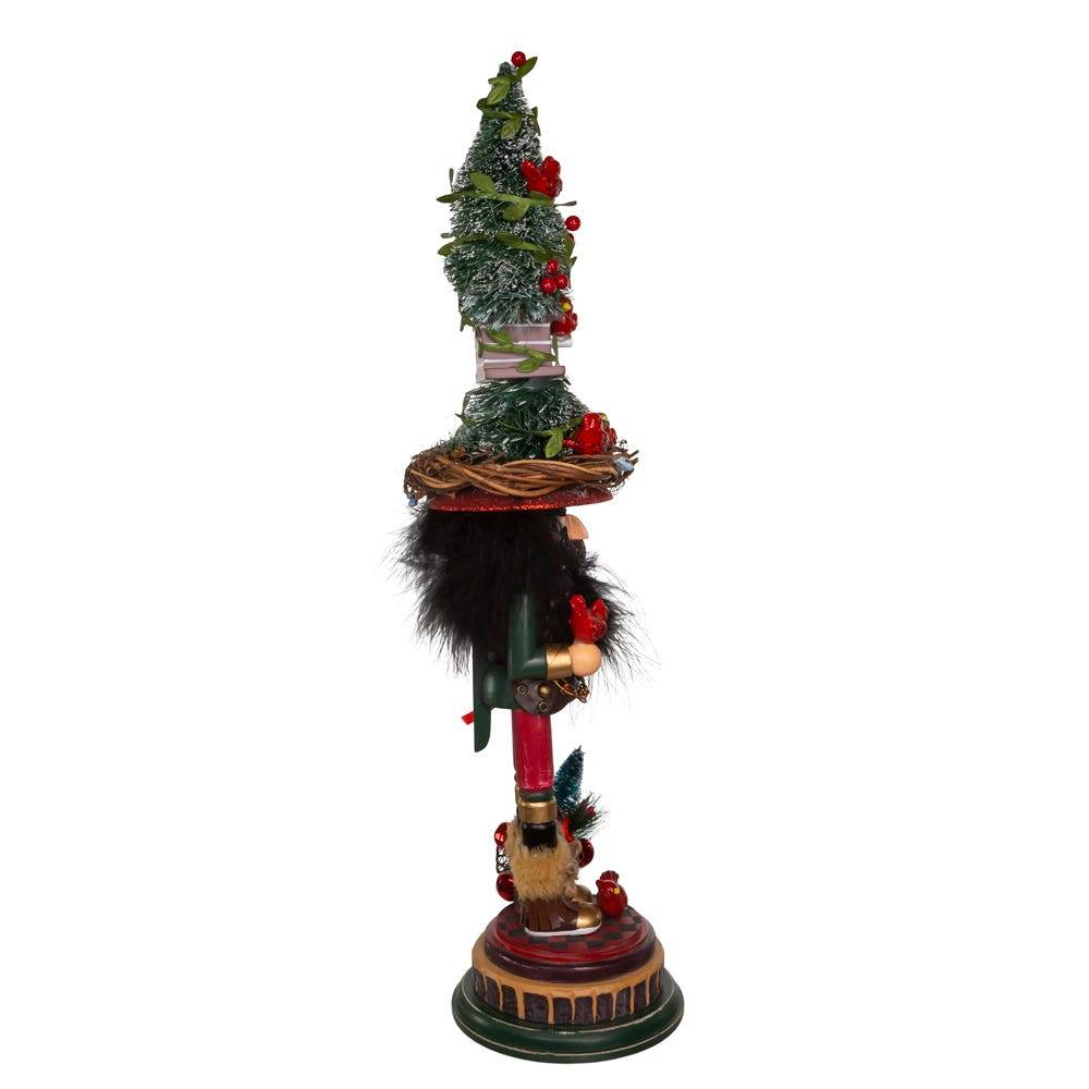 Kurt Adler 19.5-Inch Hollywood Cardinal in Tree Hat Nutcracker