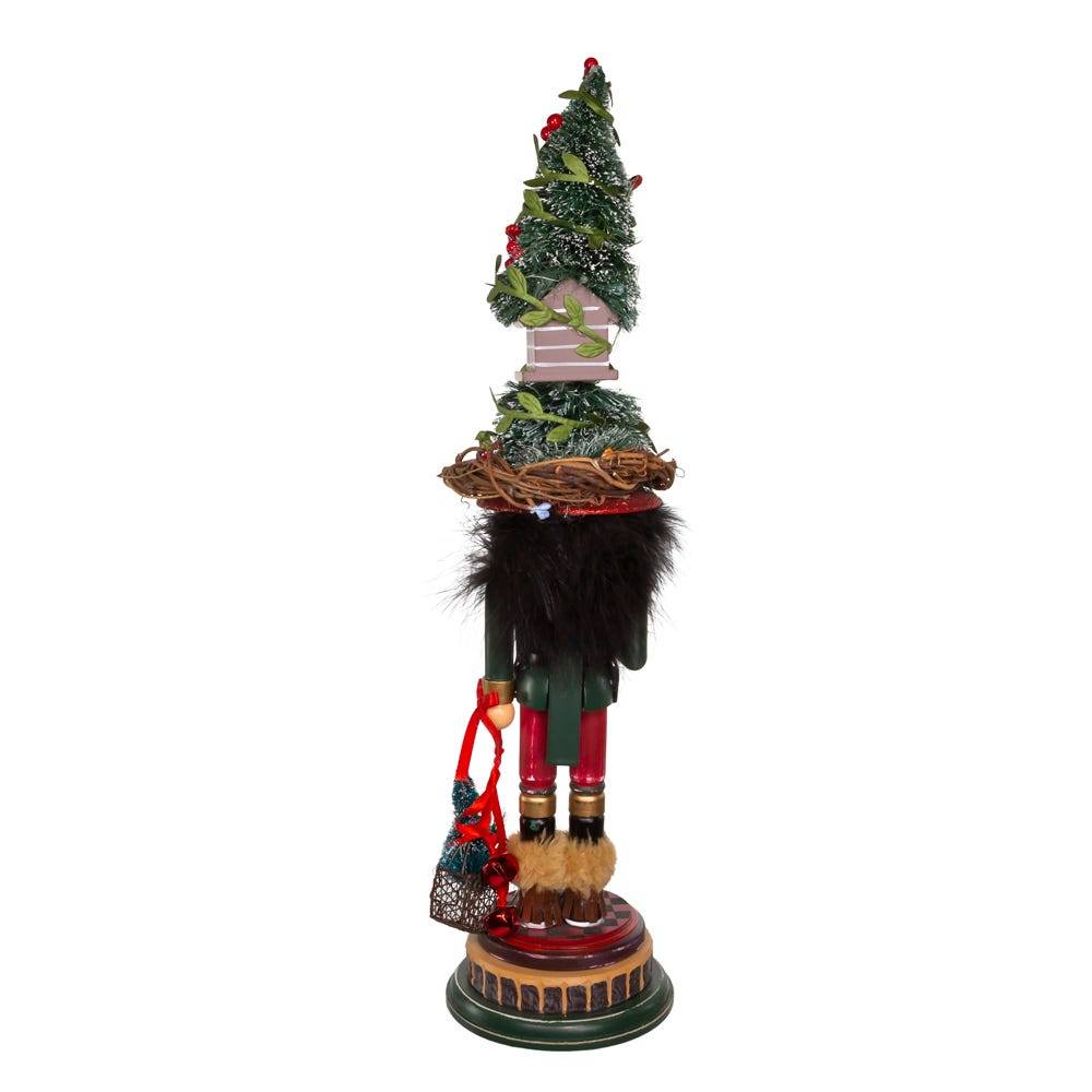 Kurt Adler 19.5-Inch Hollywood Cardinal in Tree Hat Nutcracker