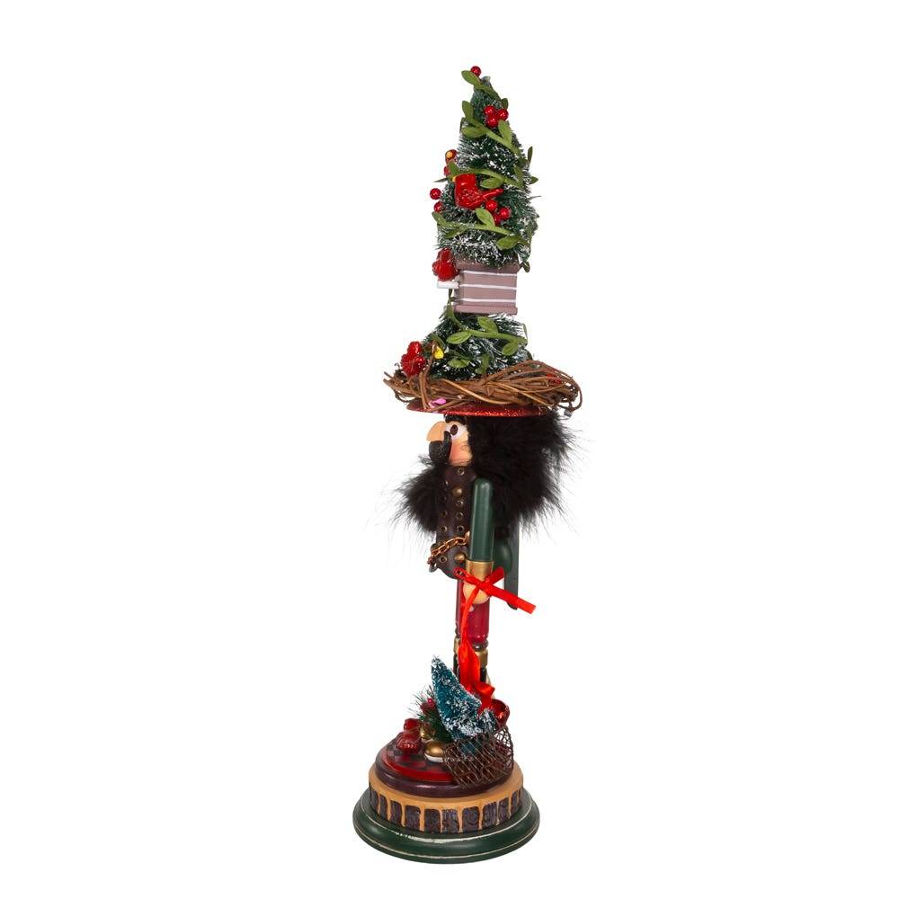 Kurt Adler 19.5-Inch Hollywood Cardinal in Tree Hat Nutcracker