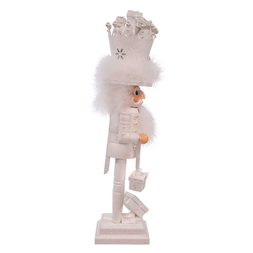 Kurt Adler 18-Inch Hollywood White King Nutcracker with Gifts