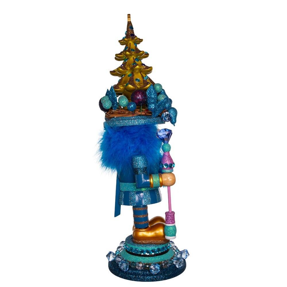 Kurt Adler 18-Inch Hollywood Blue with Tree Nutcracker