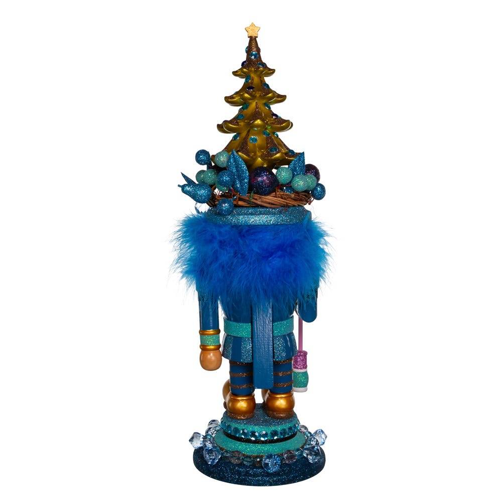 Kurt Adler 18-Inch Hollywood Blue with Tree Nutcracker