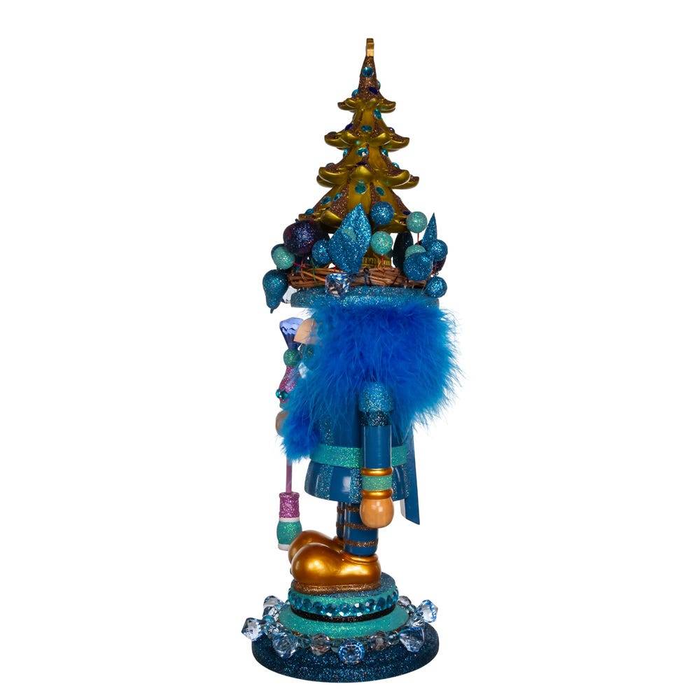 Kurt Adler 18-Inch Hollywood Blue with Tree Nutcracker