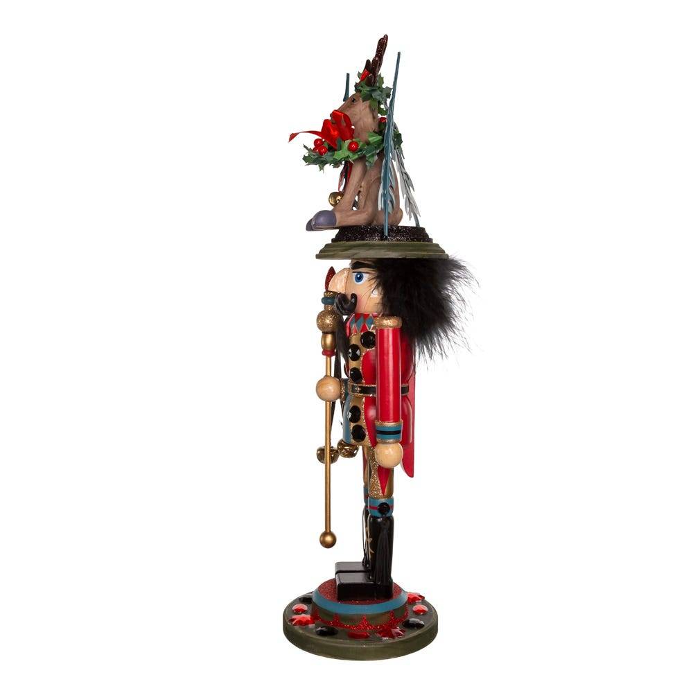 Kurt Adler 18-Inch Hollywood Nutcracker with Deer Hat