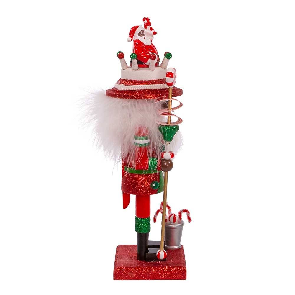 Kurt Adler 10-Inch Hollywood Black Nutcracker with Santa Hat