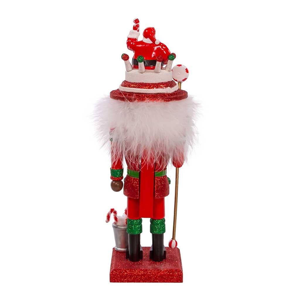 Kurt Adler 10-Inch Hollywood Black Nutcracker with Santa Hat