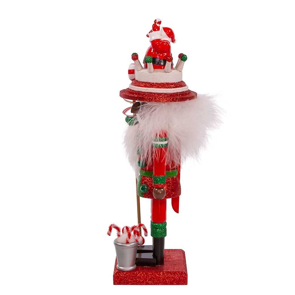 Kurt Adler 10-Inch Hollywood Black Nutcracker with Santa Hat