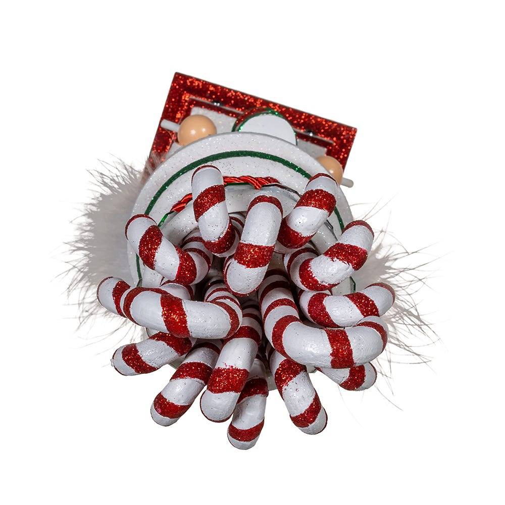 Kurt Adler 16-Inch Hollywood Nutcrackers Candy Cane Hat with Drum Nutcracker