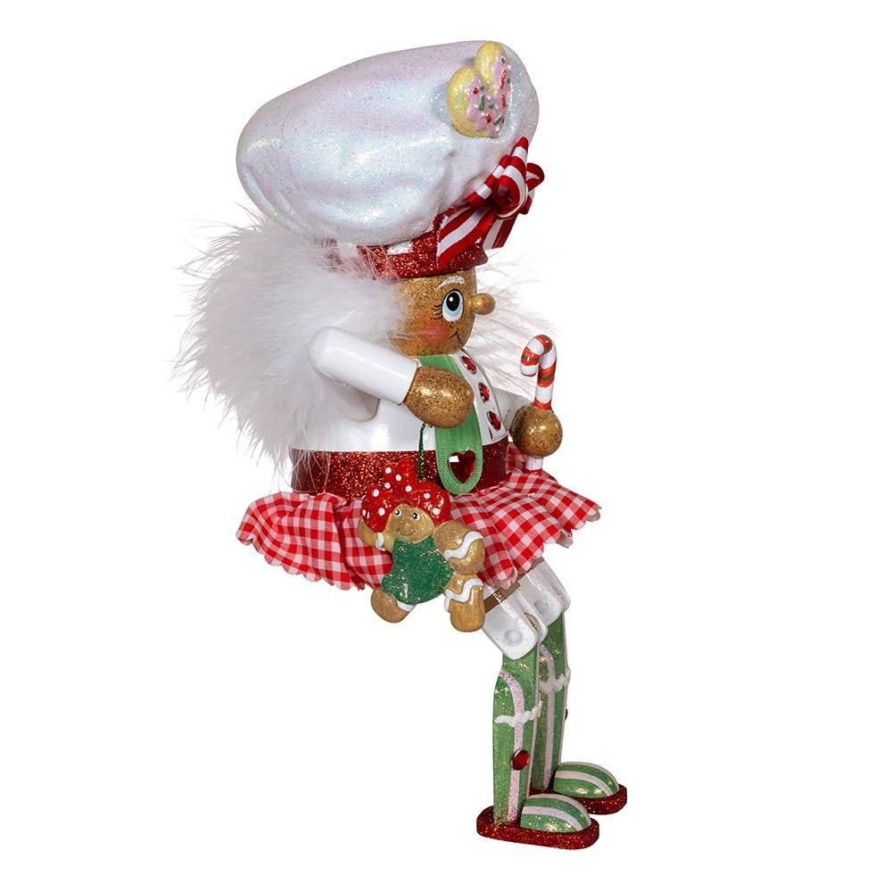 Kurt Adler 11-Inch Hollywood Nutcracker Gingerbread Baker Girl Shelf Sitter Nutcracker