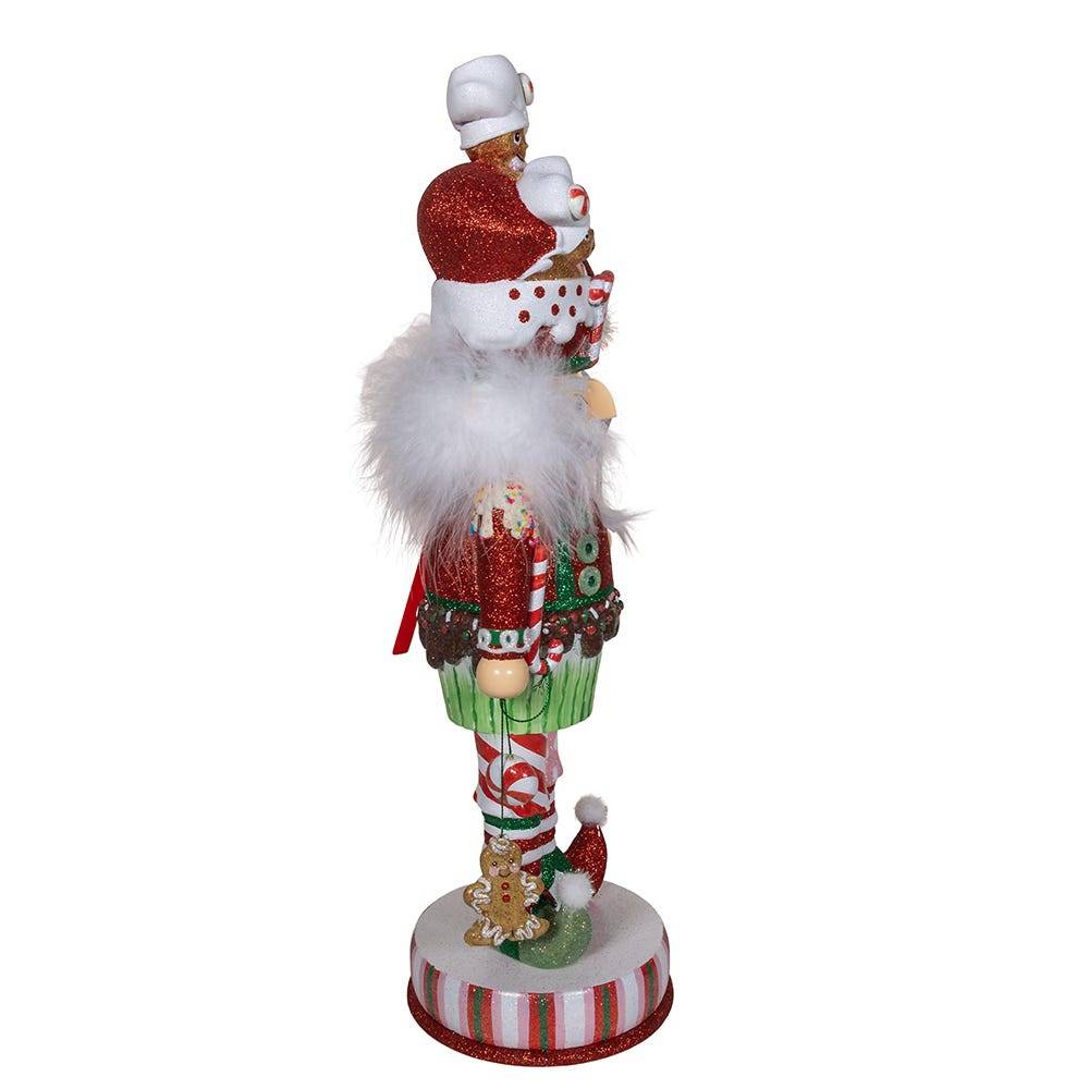 Kurt Adler 18-Inch Hollywood Nutcrackers Gingerbread Soldier with Cupcake Body Nutcracker