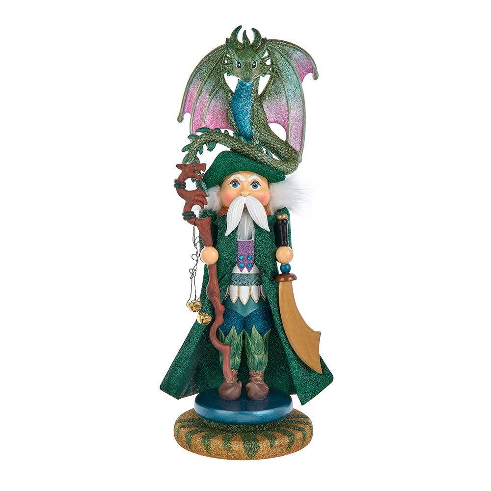 Kurt Adler 18-Inch Hollywood Nutcrackers Wizard With Dragon Nutcracker