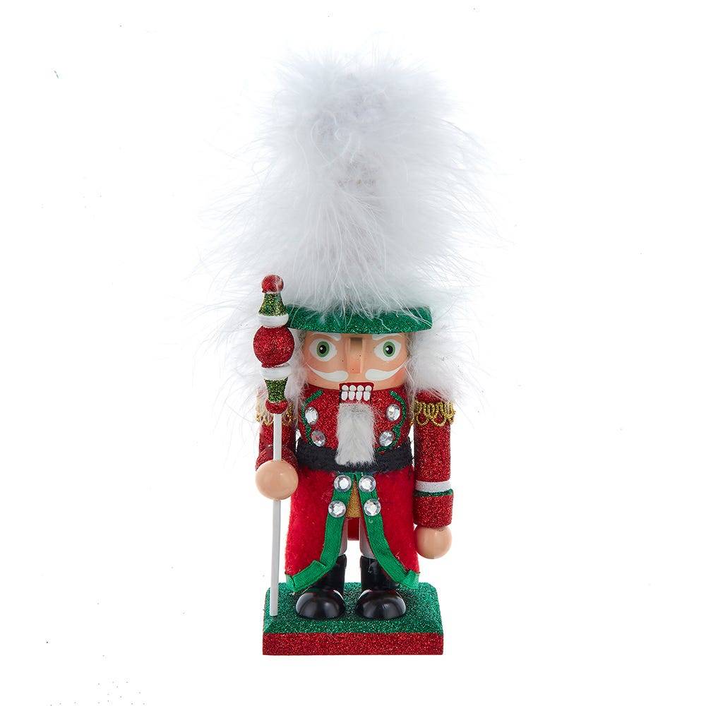 Kurt Adler 9-Inch Hollywood Nutcrackers Red, Green and White Soldier Nutcracker