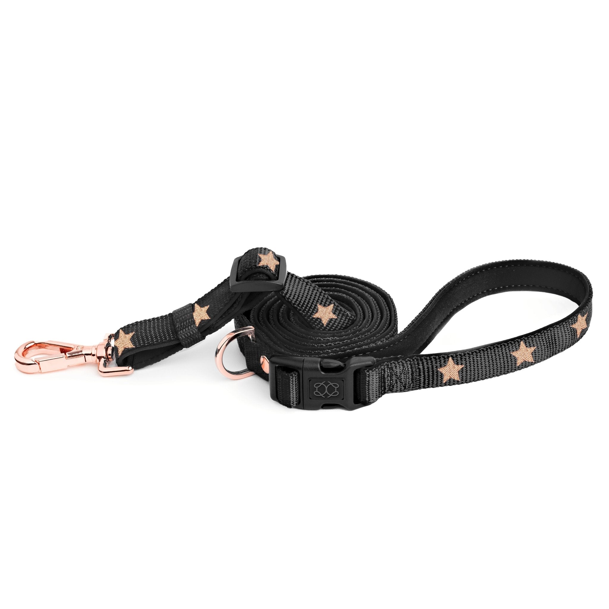 Hands-free Adjustable Dog Leash - Embroidered Rockstar