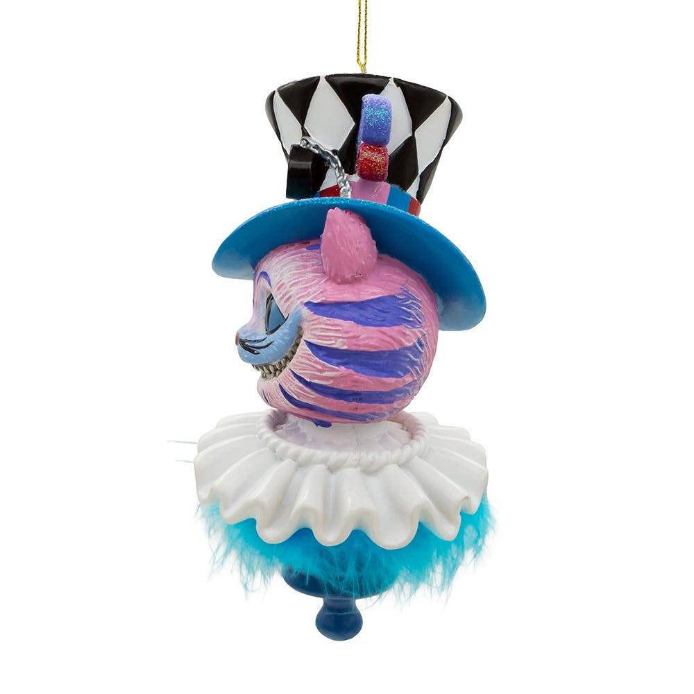 Kurt Adler 6-Inch Hollywood Hats Cheshire Cat Ornament