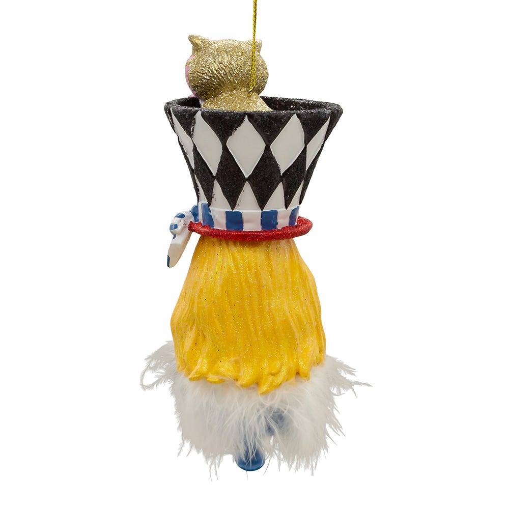 Kurt Adler 6.88-Inch Resin Hollywood Hats Alice Ornament