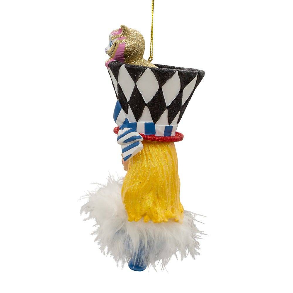 Kurt Adler 6.88-Inch Resin Hollywood Hats Alice Ornament