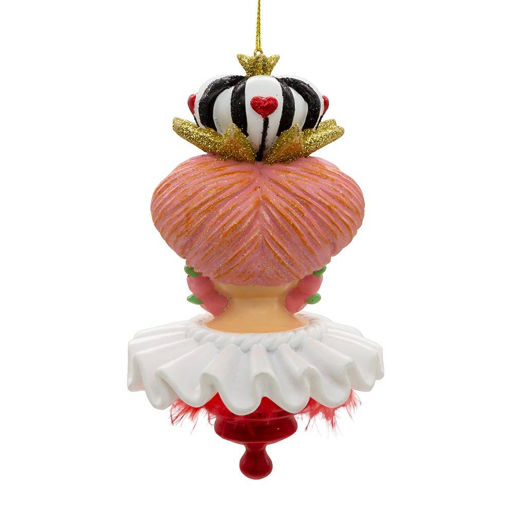 Kurt Adler 6.25-Inch Hollywood Hats Queen of Hearts Ornament