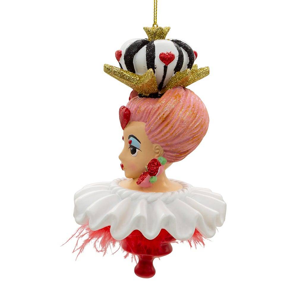 Kurt Adler 6.25-Inch Hollywood Hats Queen of Hearts Ornament