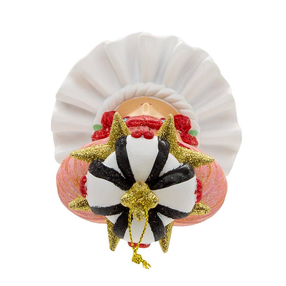 Kurt Adler 6.25-Inch Hollywood Hats Queen of Hearts Ornament