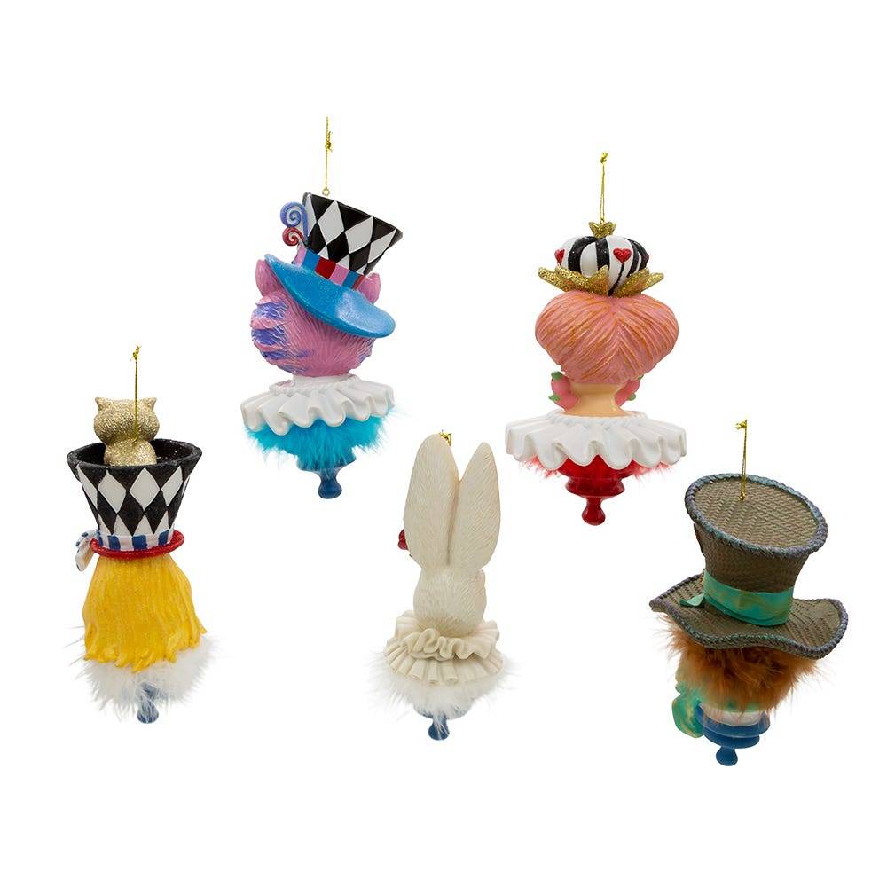 Kurt Adler 6.25-Inch Resin Hollywood Hats Ornament, 5-Piece Set