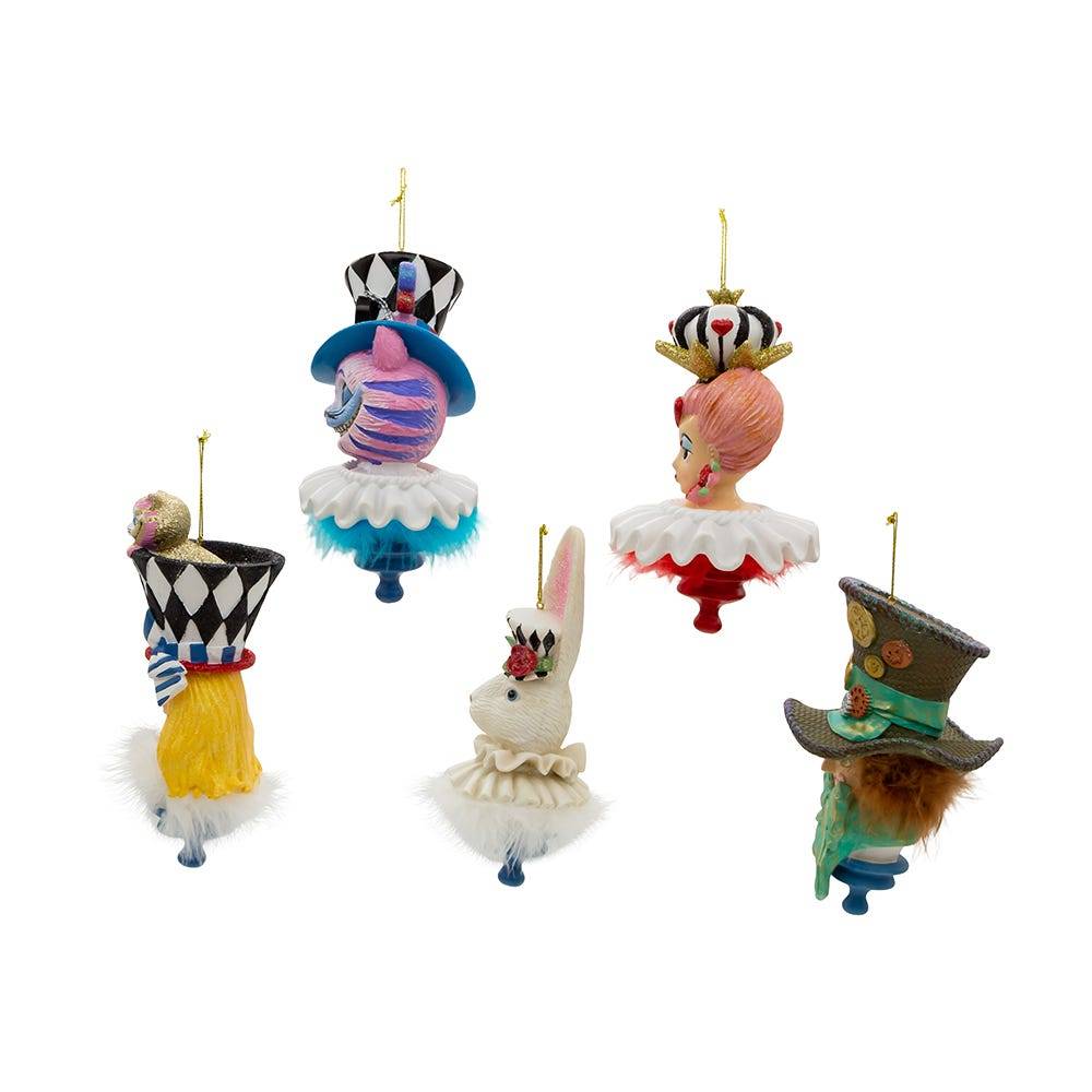 Kurt Adler 6.25-Inch Resin Hollywood Hats Ornament, 5-Piece Set